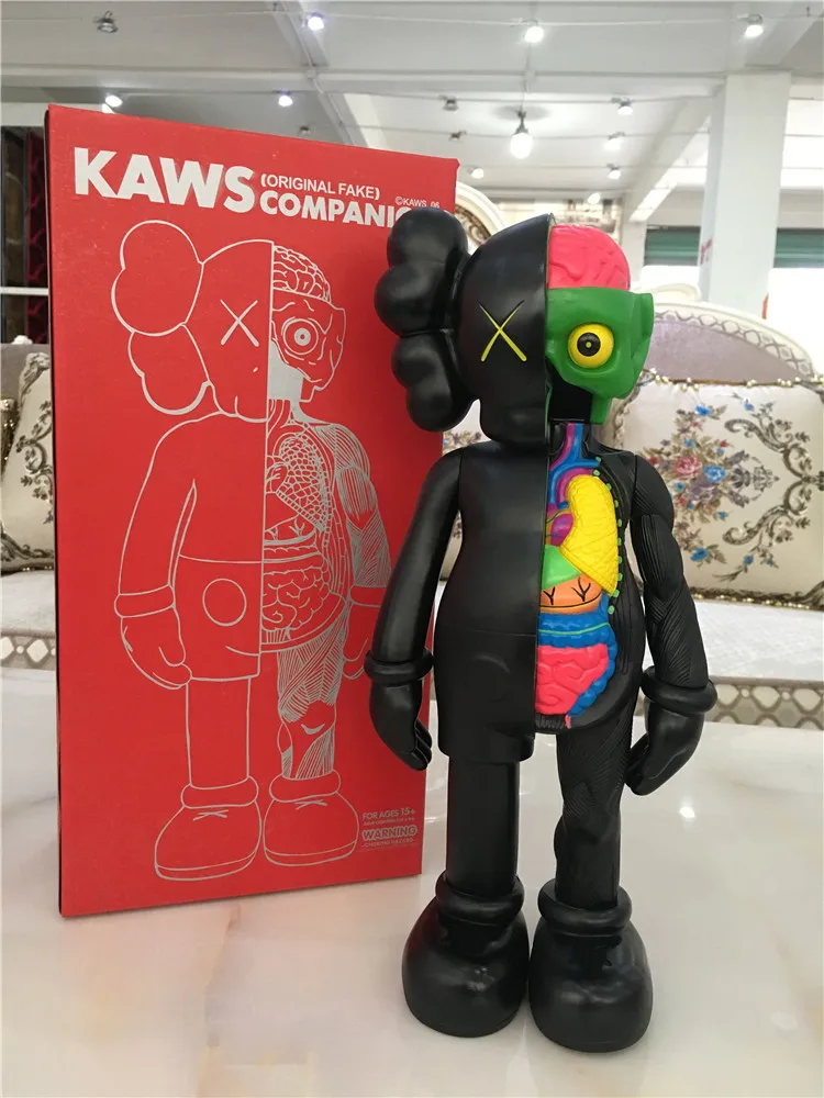 

16 Inch Originalfake KAWS Dissected Companion Figure With Original Box 37cm KAWS Action Figure model best gift