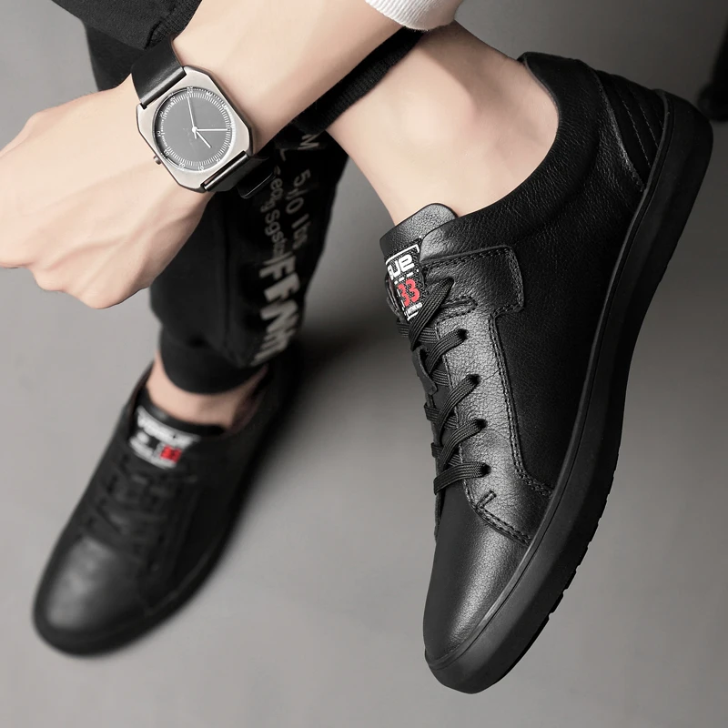 

Fashion Men Genuine Leather Shoes outdoor breathable Luxury brand Designer Casual Male Formal Wedding Dress business Shoes L5