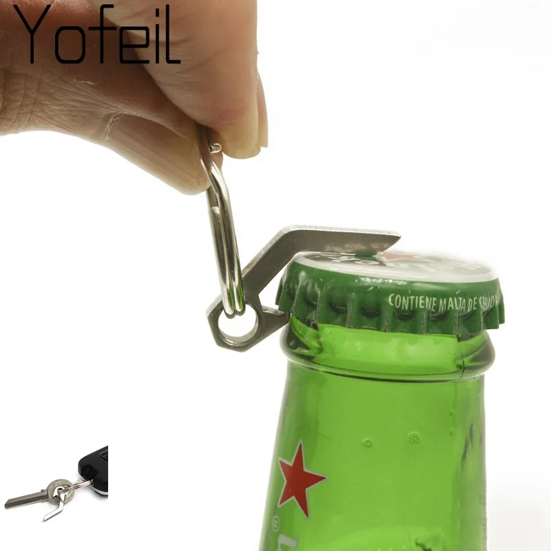 

Portable EDC Mini Bottle Opener Keychain Tools Outdoor Multi-function Camping Lightweight Equipment Pocket Tools