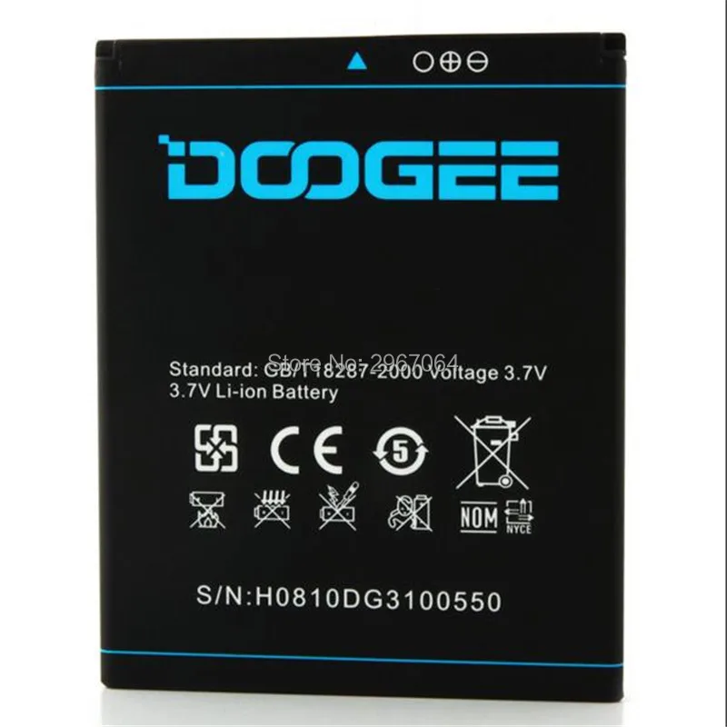 Аккумулятор для мобильного телефона DOOGEE B-DG310 аккумулятор 2000 мАч Высокая емкость