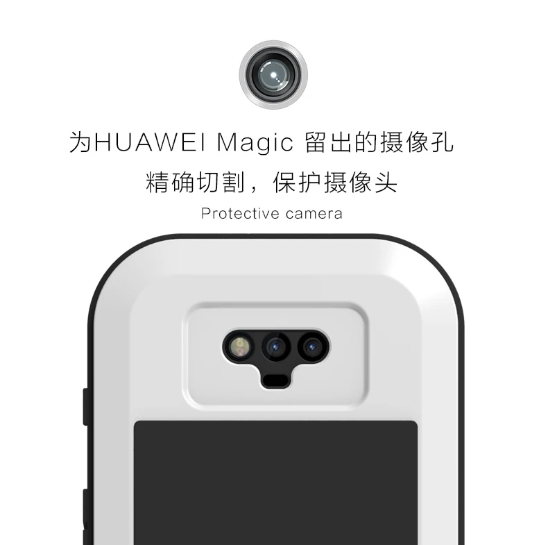 LOVE MEI мощный чехол для huawei Honor Magic ударопрочный грязеотталкивающий водонепроницаемый металлический защитный чехол для телефона huawei Magic алюминиевый