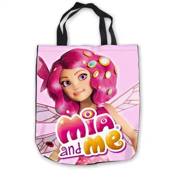 

Custom Canvas mia-me-napkincopy (1) ToteBags Hand Bags Shopping Bag Casual Beach HandBags Foldable 180911-04-1
