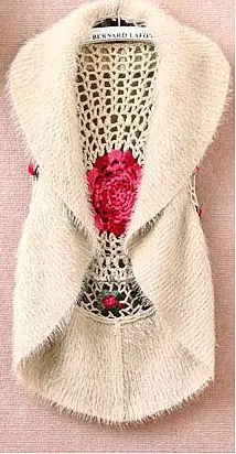 Для женщин Мода Kintted пальто зима-осень весна свитер пальто кардиган жилет верхняя одежда ручной работы трикотаж цветок вырез супер - Цвет: beige