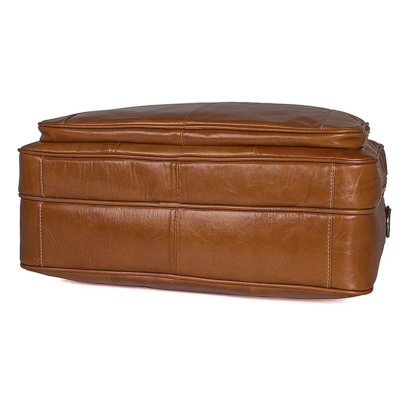 Nesitu коричневый большой из натуральной кожи Для мужчин Портфели портфель Курьерские сумки мужской 14 ''15,6'' ноутбук Бизнес дорожная сумка M7380