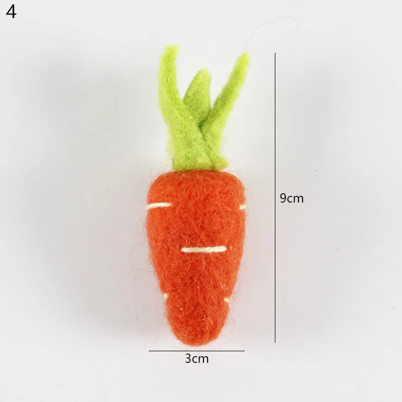 1 шт. Шерсть Войлок DIY ремесло мини морковь/животное тыкать DIY наборы Броши Рождественская елка украшения шляпа Дети волос Группа