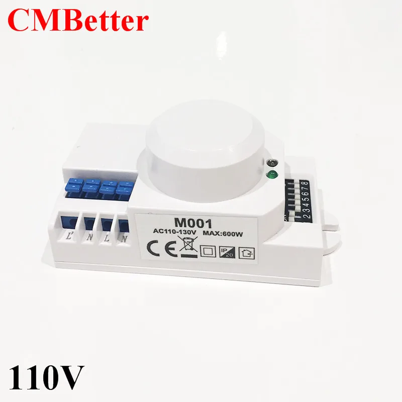 CMBetter 110v-130v AC 600W Switch Microwave Smart Motion Body Movement Infrared IR Sensor Light 360 Degree Ceiling Recessed Wall (4)
