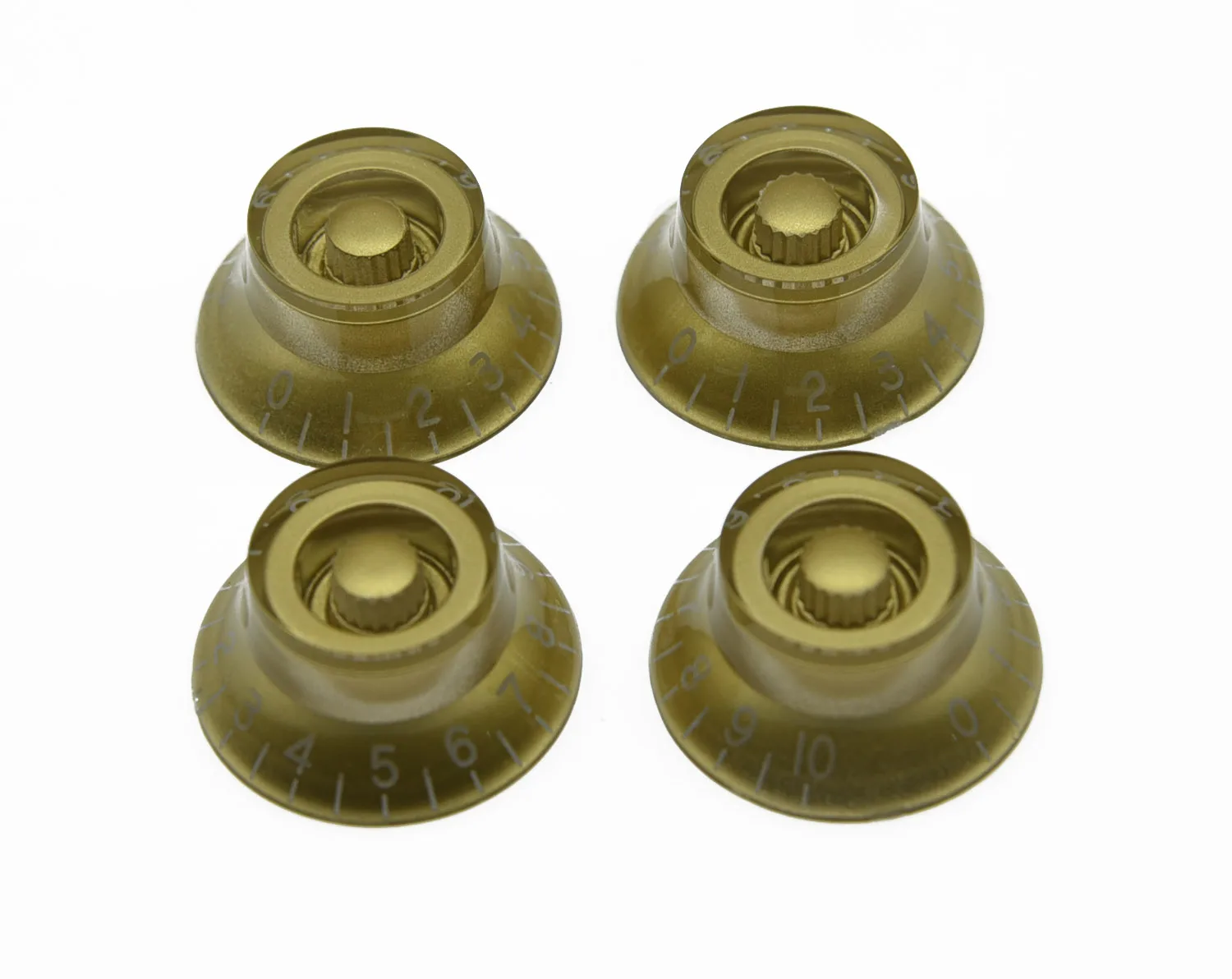 KAISH 4x Gold LP Guitar Speed Knobs Top Hat Bell Knobs Fits LPspeed