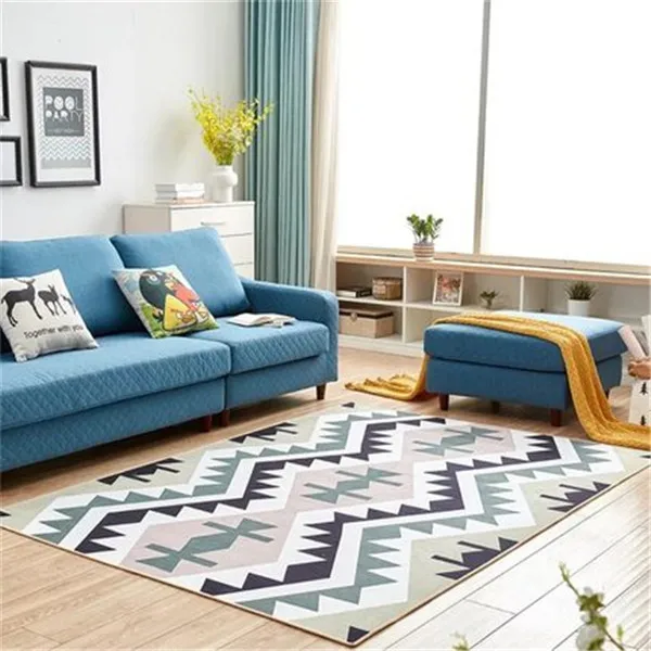 WINLIFE, современный простой ковер в скандинавском стиле, ковер для гостиной, спальни, чайного стола, Нескользящие коврики, ковры с геометрическими узорами - Цвет: ZZM3010