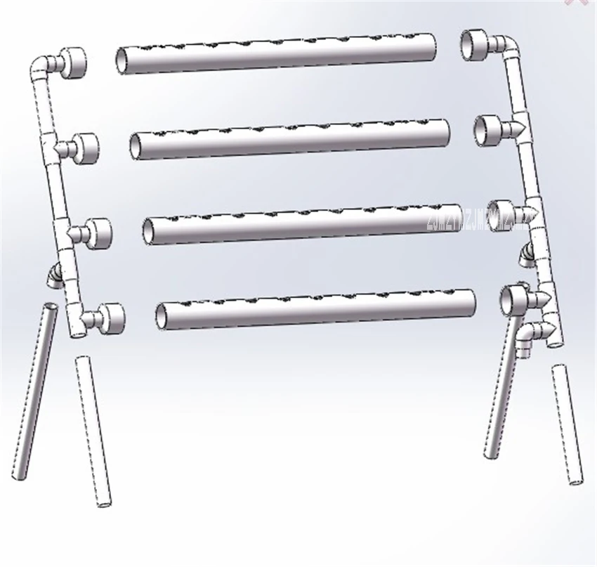 Главная балкон трубопровода гидропонная Установка стойки односторонняя лестница Тип Soilless оборудование для выращивания овощей 110 В в В/220 В
