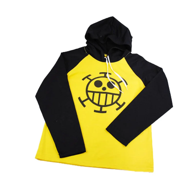 Coshome One piece Trafalgar Law T-shirts Cosplay Costumes Men T shirts Hoodies Adult Tops Skull Head Short Sleeves Summer Tees (4)