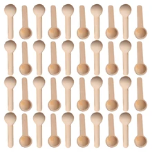 Mini cuillères en bois, Mini Nature, 50/100/200/500, cuisine à domicile outil, Scooper assaisonnement au sel, cuillères à café miel