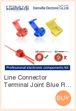 Соединитель линии клеммное соединение Синий Красный быстрое соединение зажим провода обжимной сплиттер губной полос зажим без полосы мягкий дистрибьютор