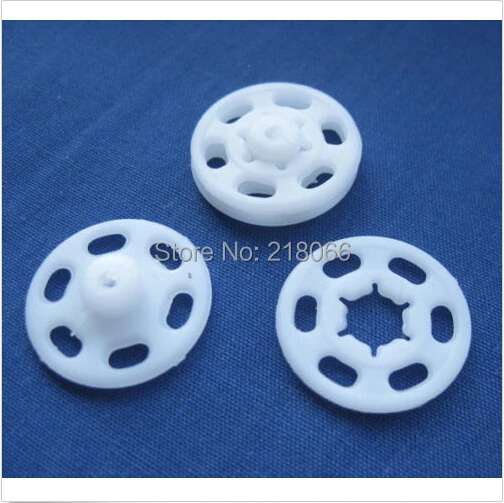 

10 Pcs White Plastic Snap Press Buttons Sewing Tools Clothing Appliques 20mm