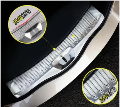 Высокое качество нержавеющая сталь задняя панель подоконника, Задний бампер протектор Подоконник для Renault Koleos автостайлинг - Цвет: 6