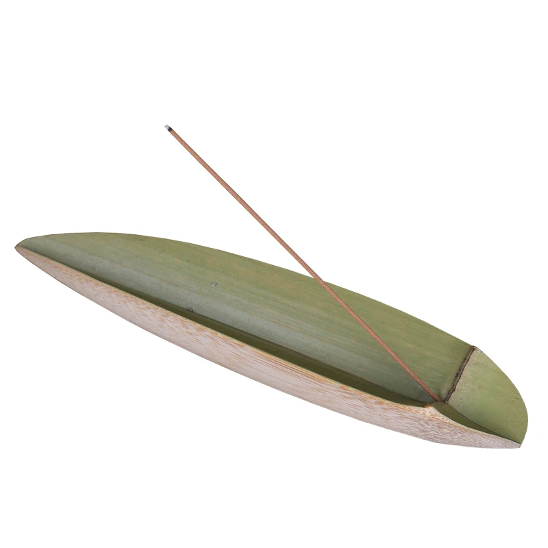 Creative bamboo leaf Incense burner Home decor stick incense holder