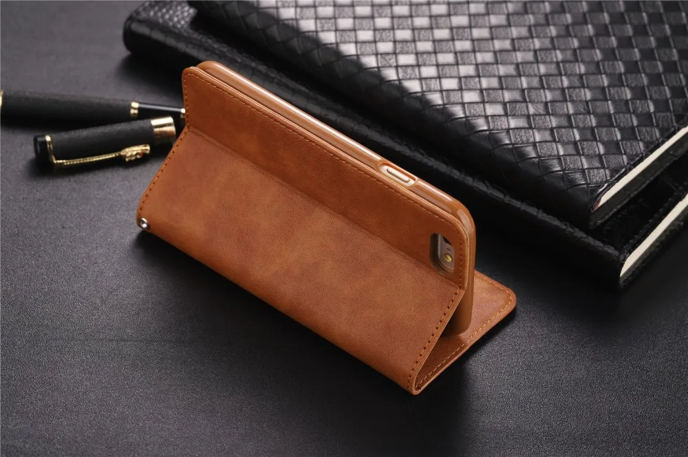 Магнитный винтажный кожаный чехол-бумажник для iPhone 6 s 6s 7 8 plus X XS Max XR 11 Pro Max 7plus 8 plus откидной Чехол-держатель для карт