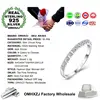 OMHXZJ-bague en argent Sterling S925, mode européenne, cadeau de mariage pour femmes, 9 couleurs, Slim, Zircon AAA, RR303, vente en gros ► Photo 3/6