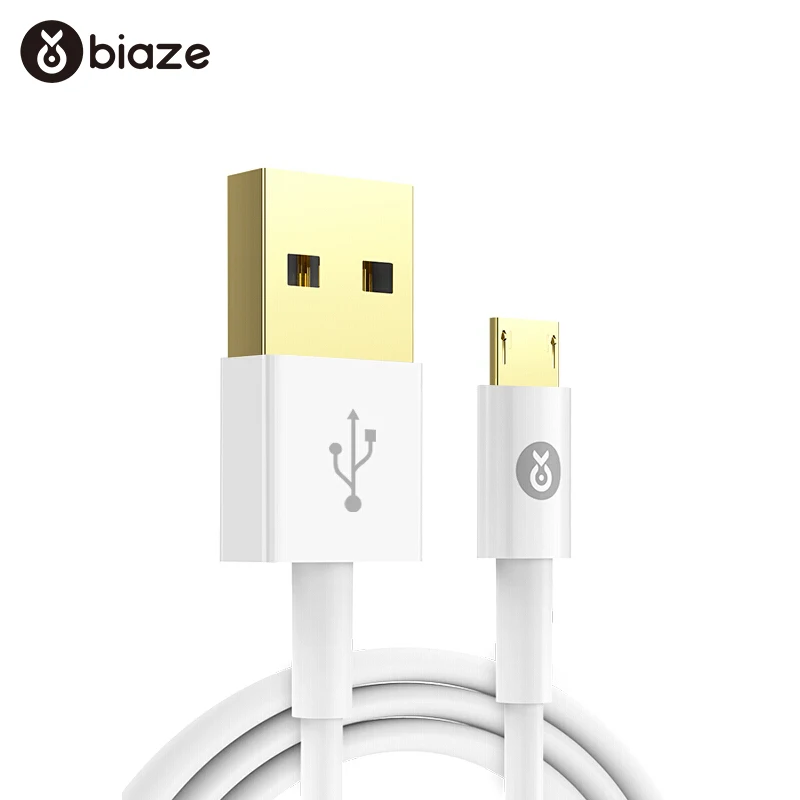 Biaze 120 سنتيمتر المصغّر usb كابل 2A سريع مزامنة بيانات كابل شحن سامسونج هواوي Xiaomi LG Andriod سلك Microusb الهاتف المحمول الكابلات