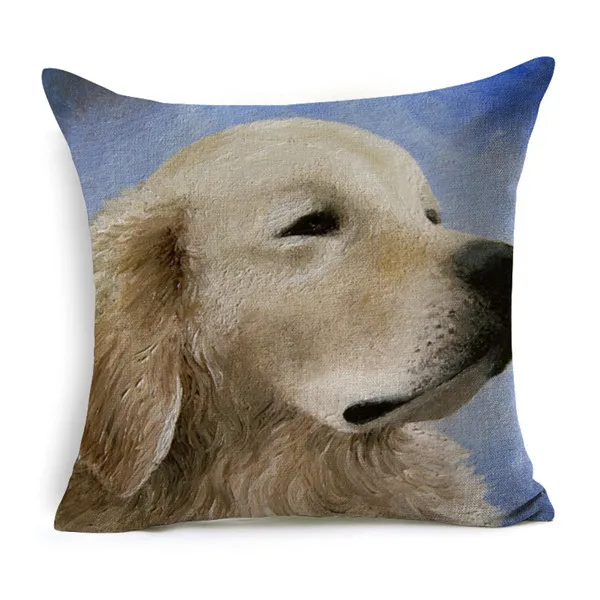 45cm*45cm Pet dog pattern zoom style linen/cotton pillow covers sofa