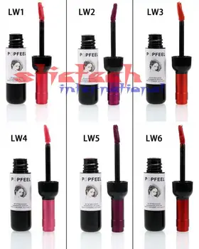 

by dhl or ems 100pcs Waterproof Lip Gloss Red Wine Lip Tint Lip Makeup Matte lipstick Lipgloss Lipstick Tools