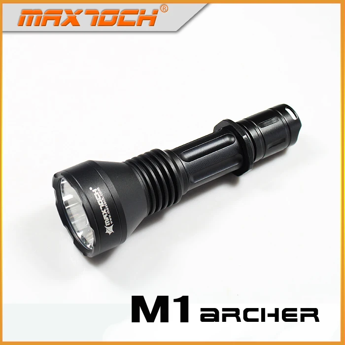 

MAXTOCH Archer M1,800 meters+, Shoter Version of Shooter 2X, SST-40-W P2 LED, One 18650 Flashlight Compact Size Hunt Torch,