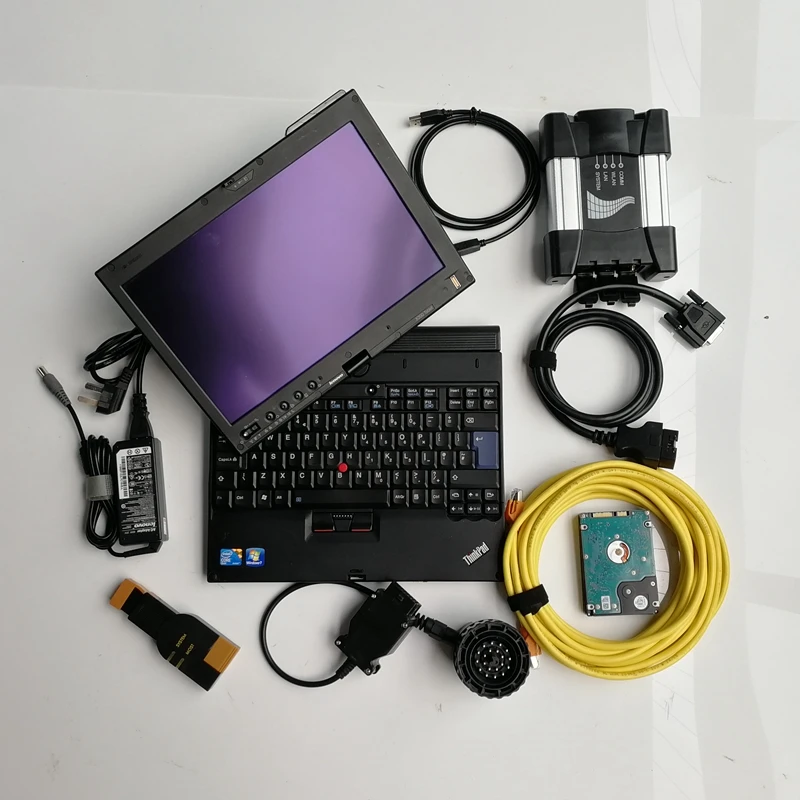 

For BMW Icom Next Auto diagnostic Tool OBD code Scanner V09.2019 Software in 500GB HDD and used laptop X200t 4G Touch Screen