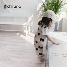 Chifuna Новая летняя одежда без рукавов, на пуговицах, комбинезон с надписью Fly Одна деталь Детские комбинезоны комбинезон Детский комбинезон для девочек