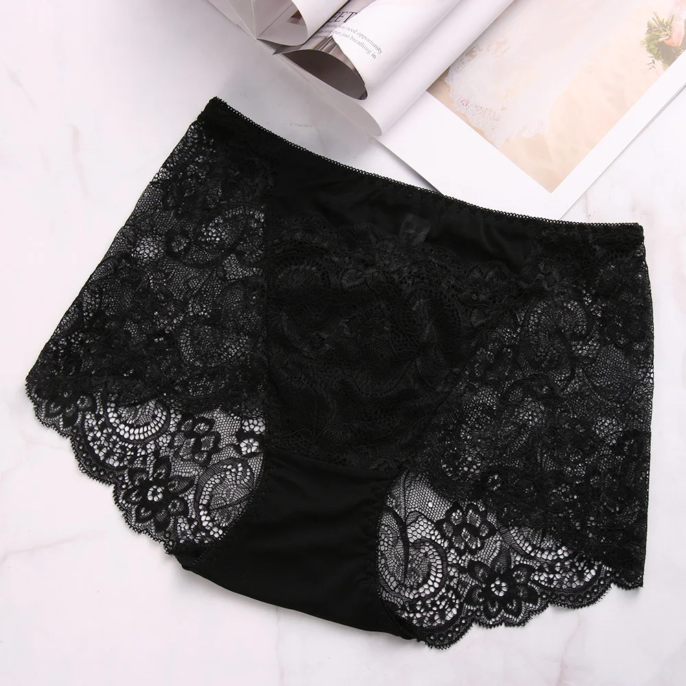 

1PC 2019 Spring New Women Sexy Lace Panties High Waist Seamless Cotton Panties Sexy Underwear Briefs Intimates Women Underpants