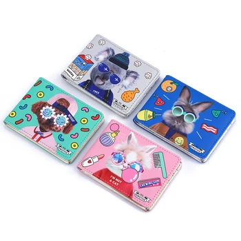 

Bentoy Cartoon Animal Leather Money Wallet Women Driver's License Cover Fashion Credit Card Bank Card ID Holder Case For Girls