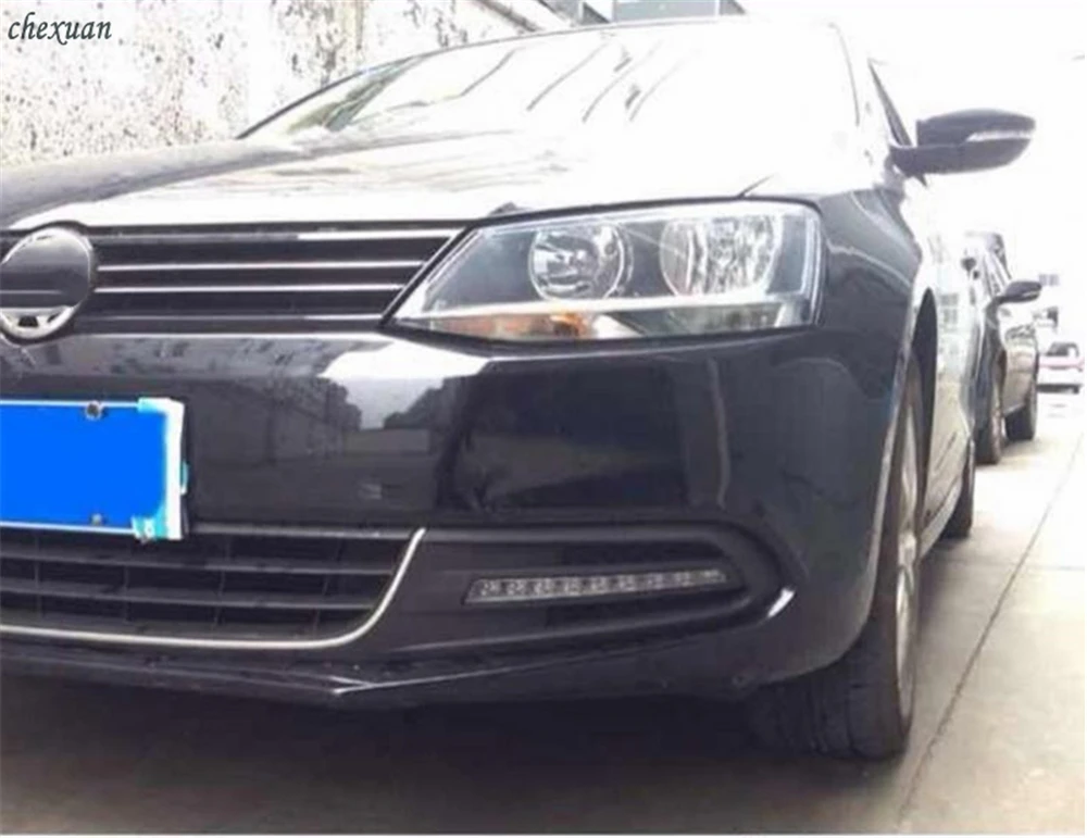 Cscsnl 1 набор 12v светодиодный для Volkswagen VW Jetta Sagitar 2012 2013 DRL Габаритные огни дневного света ABS колпак противотуманных фар