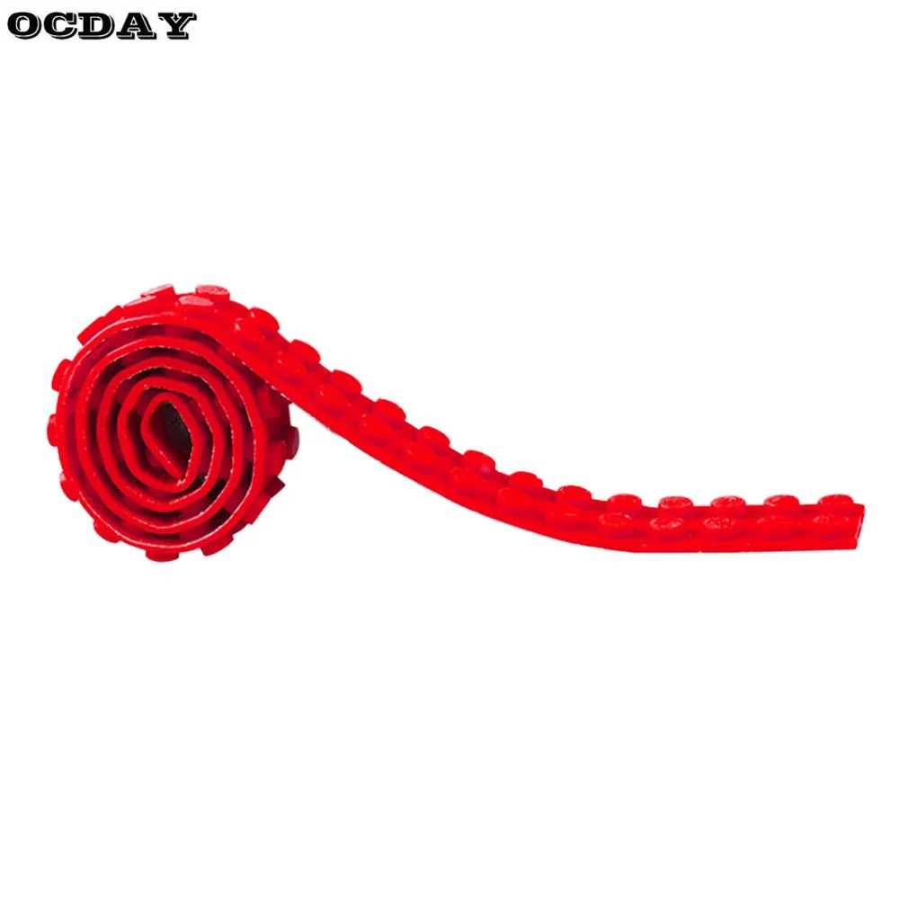 Hot OCDAY Baby Kids Building Blocks Loops With Adhesive Tape Compatible Flexible Tape Toys Silicone Blocks Base Plate DIY Brick baby-building-blocks : image Hot OCDAY Baby Kids Building Blocks Loops With Adhesive Tape Compatible Flexible Tape Toys Silicone Blocks Base Plate DIY Brick baby-building-blocks