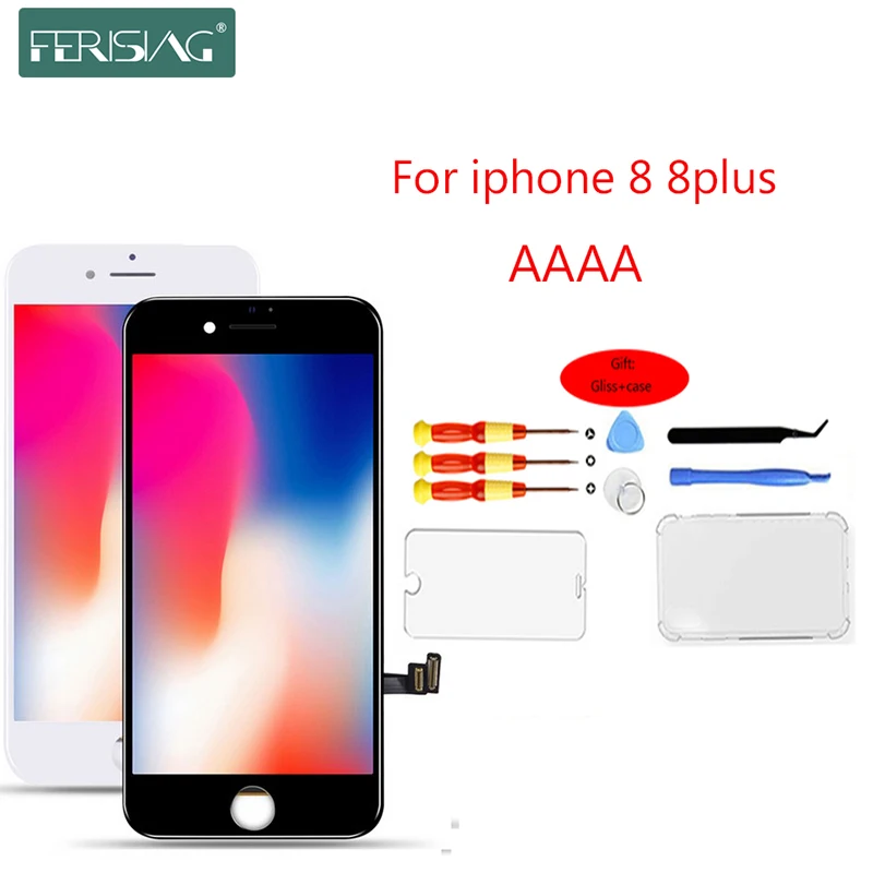 100% AAAA Оригинальный ЖК-экран для iphone 8 Plus P экран ЖК-дисплей дигитайзер сенсорный