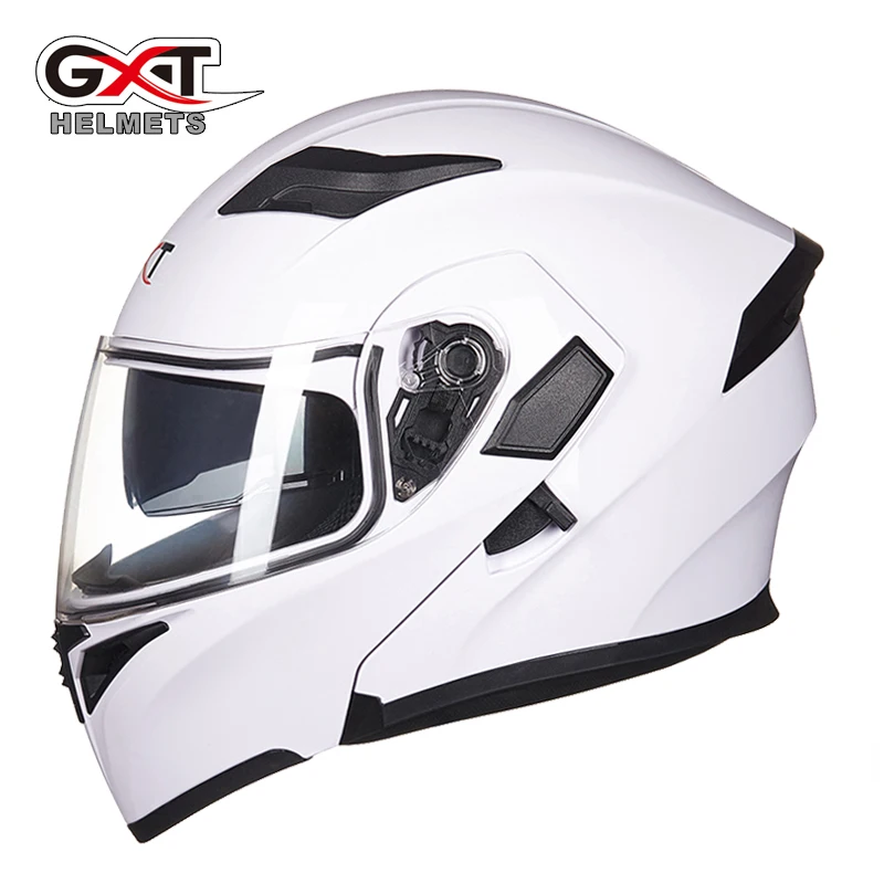 GXT флип-ап мотоциклетный шлем двойная линза анфас шлем Casco Racing Capacete с внутренним солнцезащитным козырьком можно положить bluetooth-гарнитуру - Цвет: 3