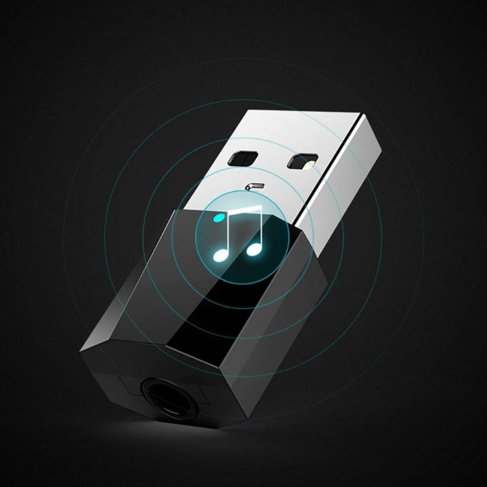 USB Bluetooth Receiver Portable Stereo Audio 4.2 Wireless USB Adapter For TV PC Computer to Bluetooth Headphones/Speakers