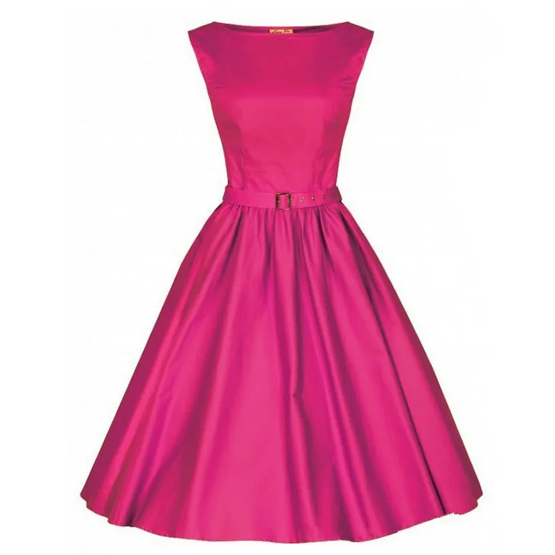 Wholesale 2017 Women Dress Black Red Yellow Summer Audrey Hepburn 50s 60s Vintage Dresses Vestidos Plus Size Rockabilly Party Dress Solid Buy Cheap 2017 Women Dress Black Red Yellow Summer Audrey Hepburn 50s 60s Vintage Dresses Vestidos Plus Size Rockabilly Party Dress Solid