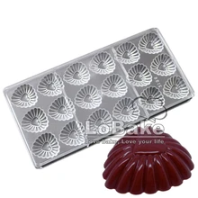 Последние 18 полостей рифленый trigon солнце цветок Форма PC поликарбонат пластик sugarcraft формы для шоколада принадлежности для выпечки