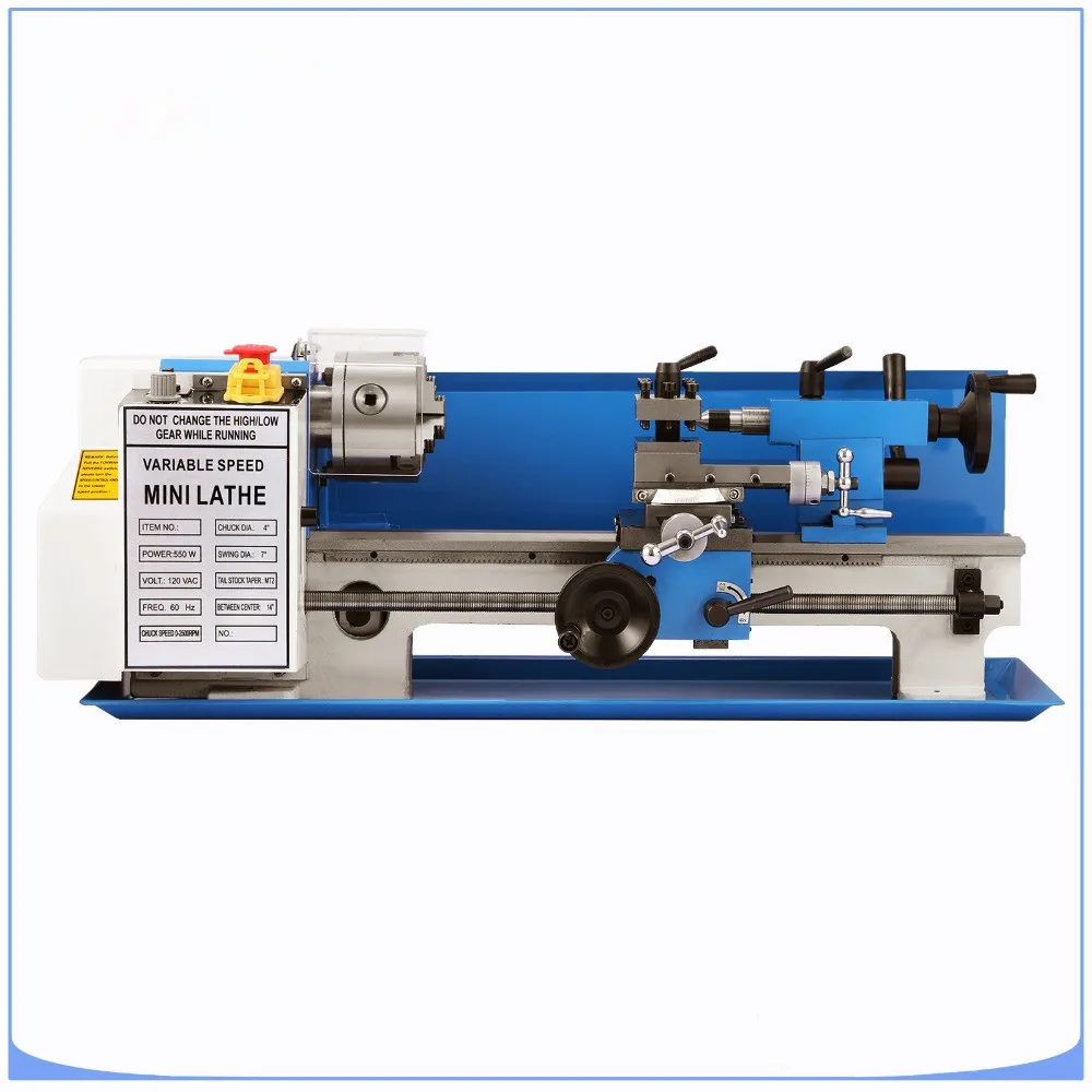 Mini High Precision Diy Shop Benchtop Metal Lathe Tool Machine