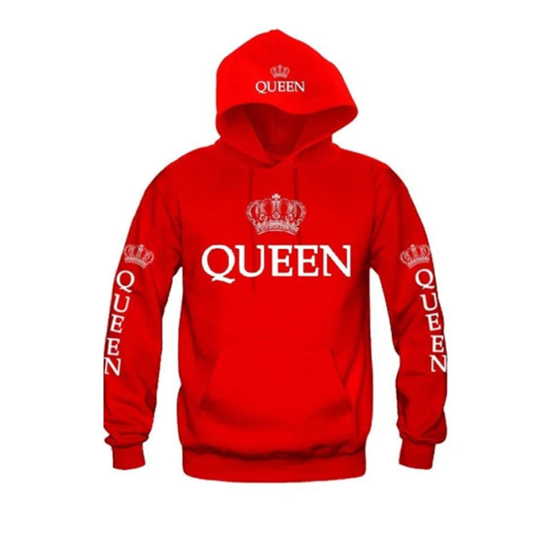 ZOGAA Women Hoodies Printed Queen Letter Casual Long-sleeved Sweatshirt Hooded Hoodie for Couple Brand Pullovers Hoodies Women ZOGAA Women Hoodies Printed Queen Letter Casual Long-sleeved Sweatshirt Hooded Hoodie for Couple Brand Pullovers Hoodies Women