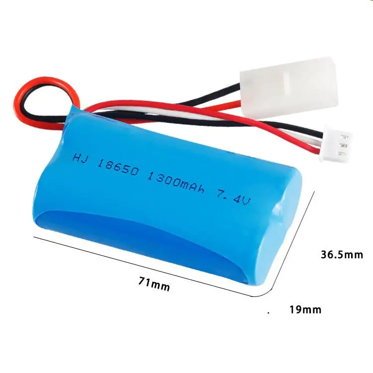 7 4 V 1300mAh 18650 литий ионный аккумулятор с штепсельной вилкой tamiya для Meizhi 2856