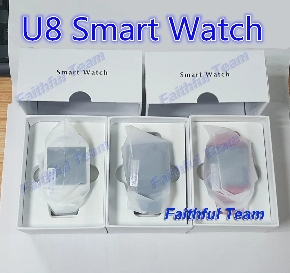 10 шт. U8 Смарт-часы bluetooth relogios mp3 smartwatch для apple Android Phone watch pk dz09 gt08 носимые устройства
