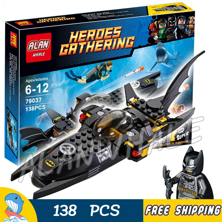 

138pcs Batman Bela 79037 DC Comics Black Manta Deep Sea Strike Robin Aquaman Model Building Blocks Bricks Original Compatible