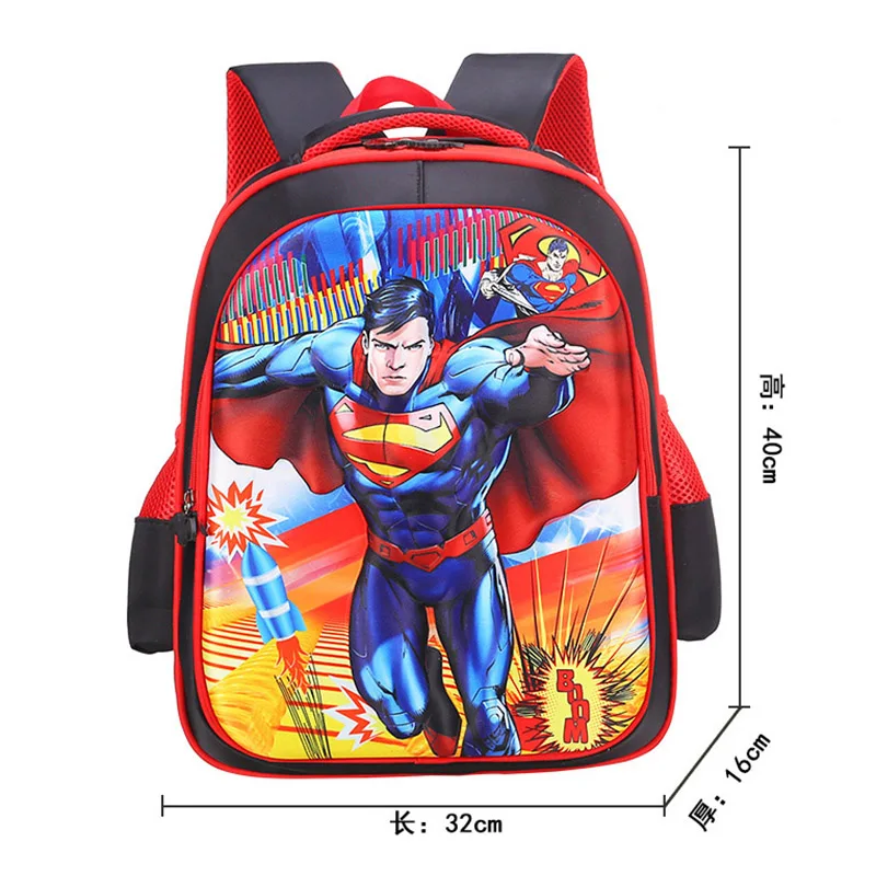 Тачки Супермен школьная сумка Дисней Холодное сердце Эльза Анна Принцесса София Детская плюшевая сумка для девочек мальчиков подарок