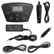 Татуировка роторная ручка Перманентный тату машинка для макияжа комплект питания с картриджными иглами