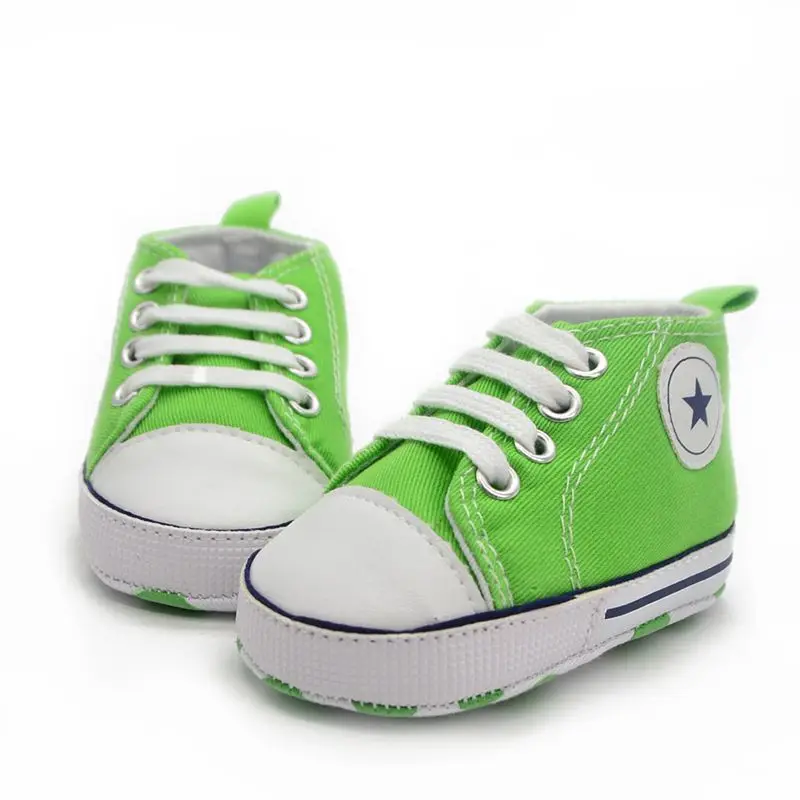Для новорожденных мягкая подошва обувь Детская хлопчатобумажная ткань сначала ходунки для мальчиков и девочек обувь X16