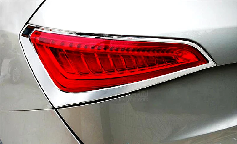 2 шт., АБС-пластик, автомобильный Стайлинг задний светильник лампа Накладка аксессуары для Audi Q5 2008 2009 2010 2011 201 22013