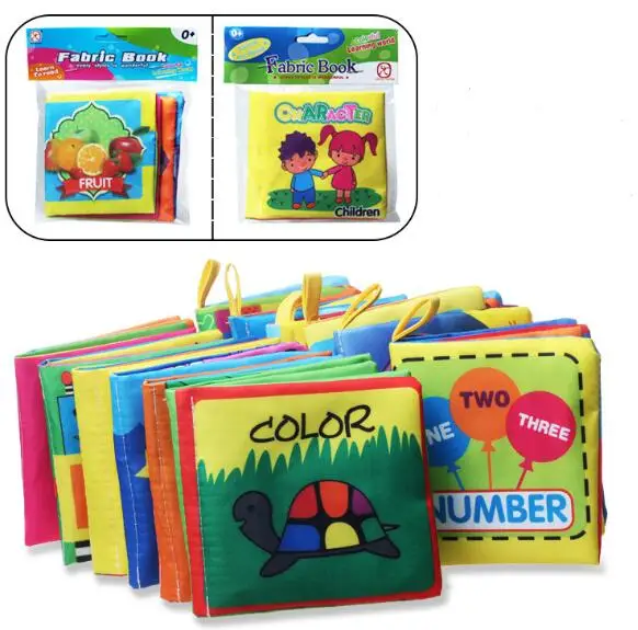 

Full set /12pcs Baby Cloth Book Children Kids Educational Toys Soft Fabric English Learning Story Book For Newborn Babies