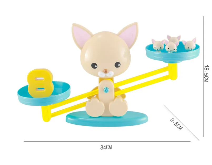 Щенок собака деньги милый математическое число баланс Монтессори игрушки настольная доска арифметические игры родитель-ребенок дети интерактивные Фигурки Игрушка
