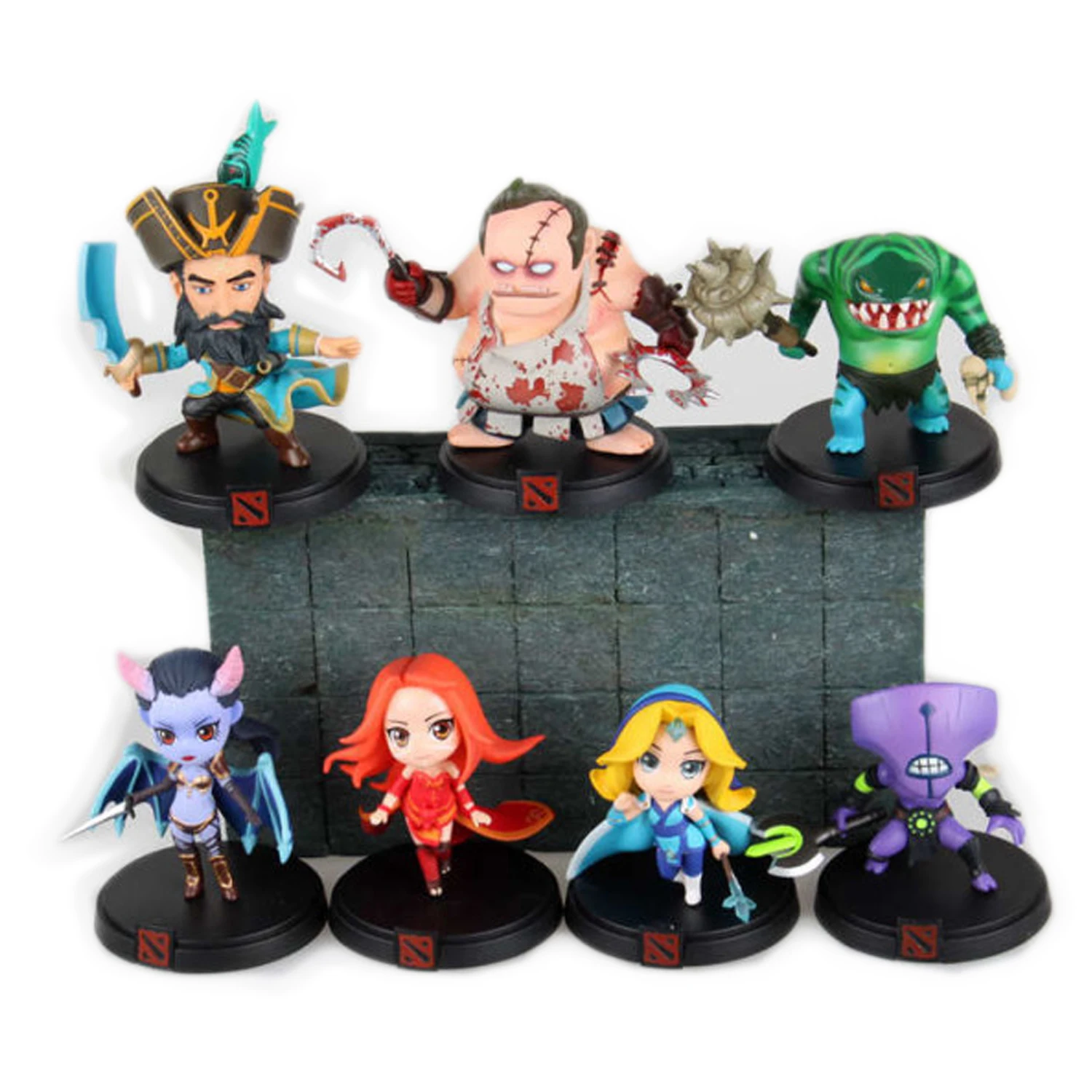  Chanycore Serfdom DOTA 2 Game Figure Pudge Leviathan Crystal Maiden Lina Queen Kunkka Tidehunter PV