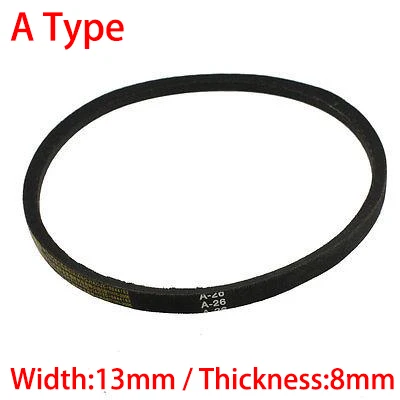 

A 450 500 530 550 13mm Width 8mm Thickness Rubber Groove Cogged Machine Drive Transmission Band Wedge Rope Vee V Timing Belt