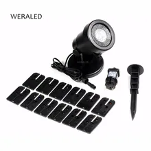 Домашний сад звезда свет украшения Праздник Украшения Водонепроницаемый Открытый Светодиодный сценический свет 12 типов с радиочастотным пультом дистанционного управления